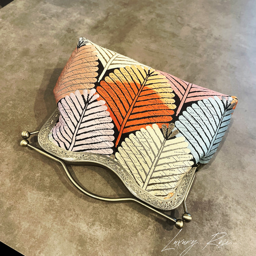 大松♡粋で可愛くカッコよく！お洒落な新品西陣織帯地で人気のブラック