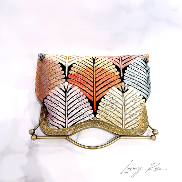 大松♡粋で可愛くカッコよく！お洒落西陣織帯地で人気ブラックくっきり