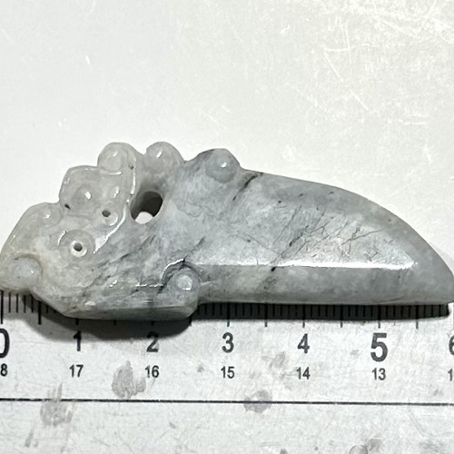 再々販 糸魚川翡翠古龍御守刀 ネックレス・ペンダント ケン