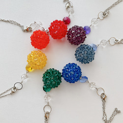 グルーデコ®のスワロフスキーアクセサリー　カーブブレスレット(ゴールド色台) グルーデコ®のスワロフスキー®カーブブレスレット(ゴールド色