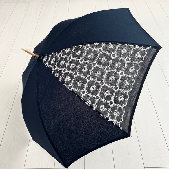 ミナペルホネンハンドメイド日傘 skum 折りたたみ傘（ワンギー） - minä perhonen