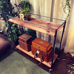 おしゃれ アイアンラック 幅120cm》軽量折りたたみ /キャンプ