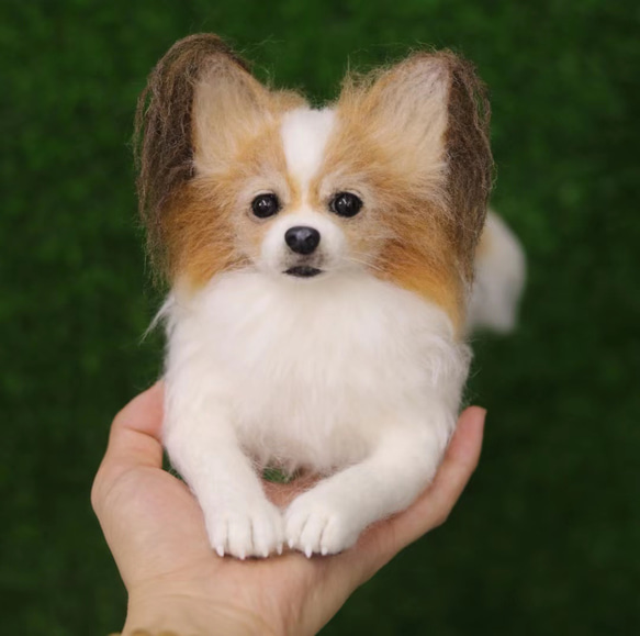 【オーダーメイドペット】羊毛フェルト、うちの子　犬ぬいぐるみ、フェルト犬、羊毛犬、肖像画、犬猫人形 プレゼントやギフトに 100% 模様