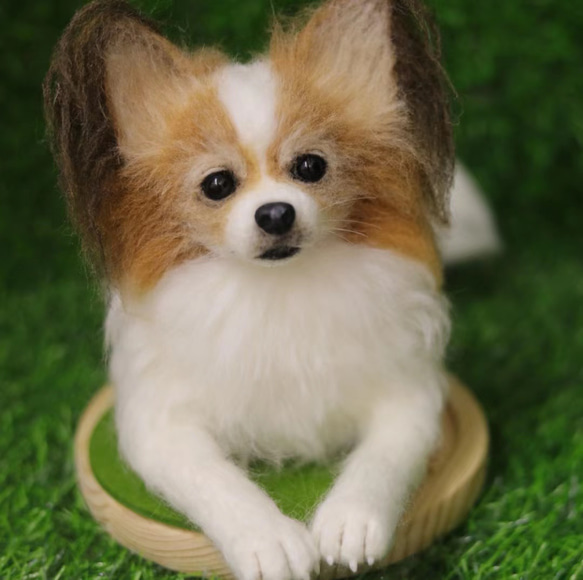 【オーダーメイドペット】羊毛フェルト、うちの子　犬ぬいぐるみ、フェルト犬、羊毛犬、肖像画、犬猫人形 プレゼントやギフトに 100% 模様