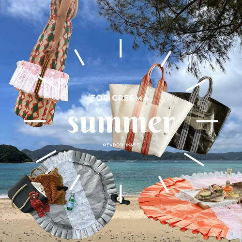 夏限定☀︎福袋】フリルなレジャーシートとビーチバッグのセット  