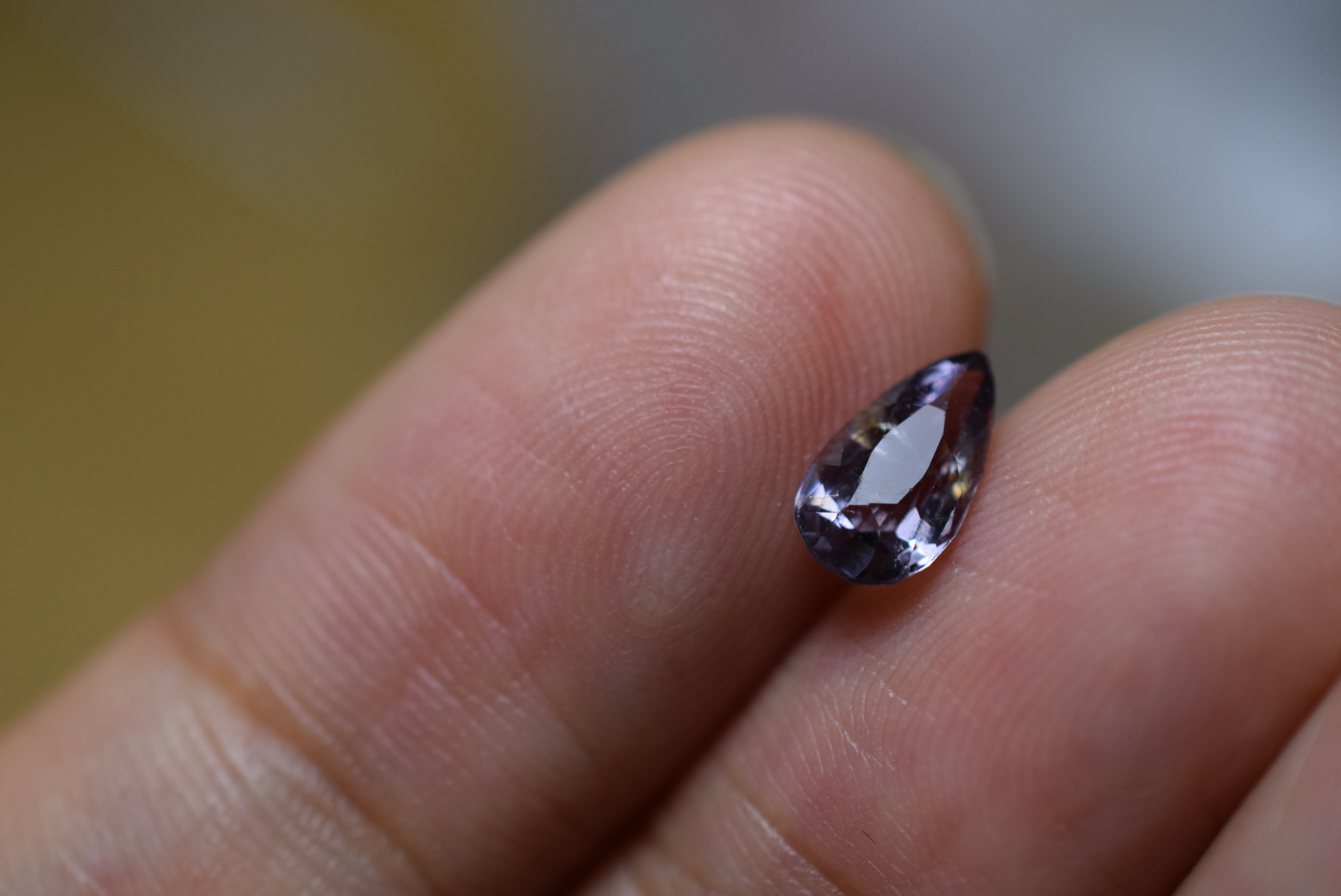 RS7-37 非加熱 灰紫 ミャンマー産 天然 スピネル ルース 天然石 mika