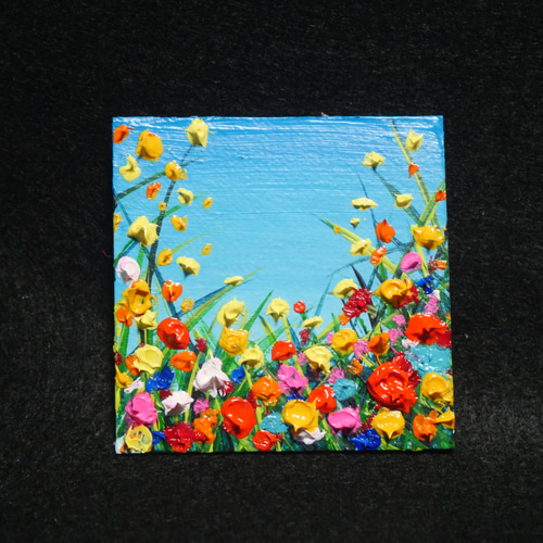 油絵 絵画 【野生のお花畑】 油絵 マグネット絵画【野生のお花畑】 絵画 HR 通販 17925834