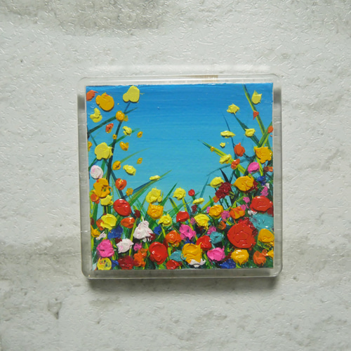 油絵 絵画 【野生のお花畑】 油絵 花畑 - arashi1783 - BOOTH