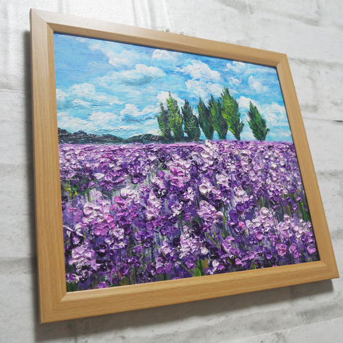 油絵 油彩 油彩画 絵 絵画【青空とラベンダー畑】 油絵 油彩 油彩画 絵 絵画【青空のラベンダー畑】 油絵 油彩 油彩画 絵
