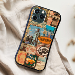 耐衝撃ケース】ニューヨーク VINTAGE NEW YORK COLLAGE iPhone