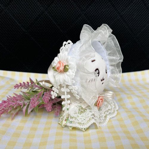 ぬい服 10cm ちいかわ 着せ替え ロリータ ワンピース ボンネット