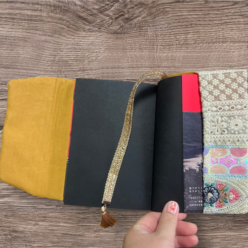 インド刺繍リボン ブックカバー その他ケース kohane＿runrun