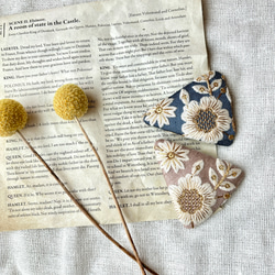 インド刺繍パッチンピン 5枚目の画像