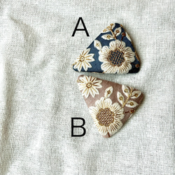 インド刺繍パッチンピン 2枚目の画像