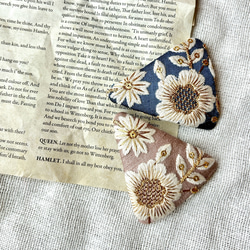 インド刺繍パッチンピン 1枚目の画像