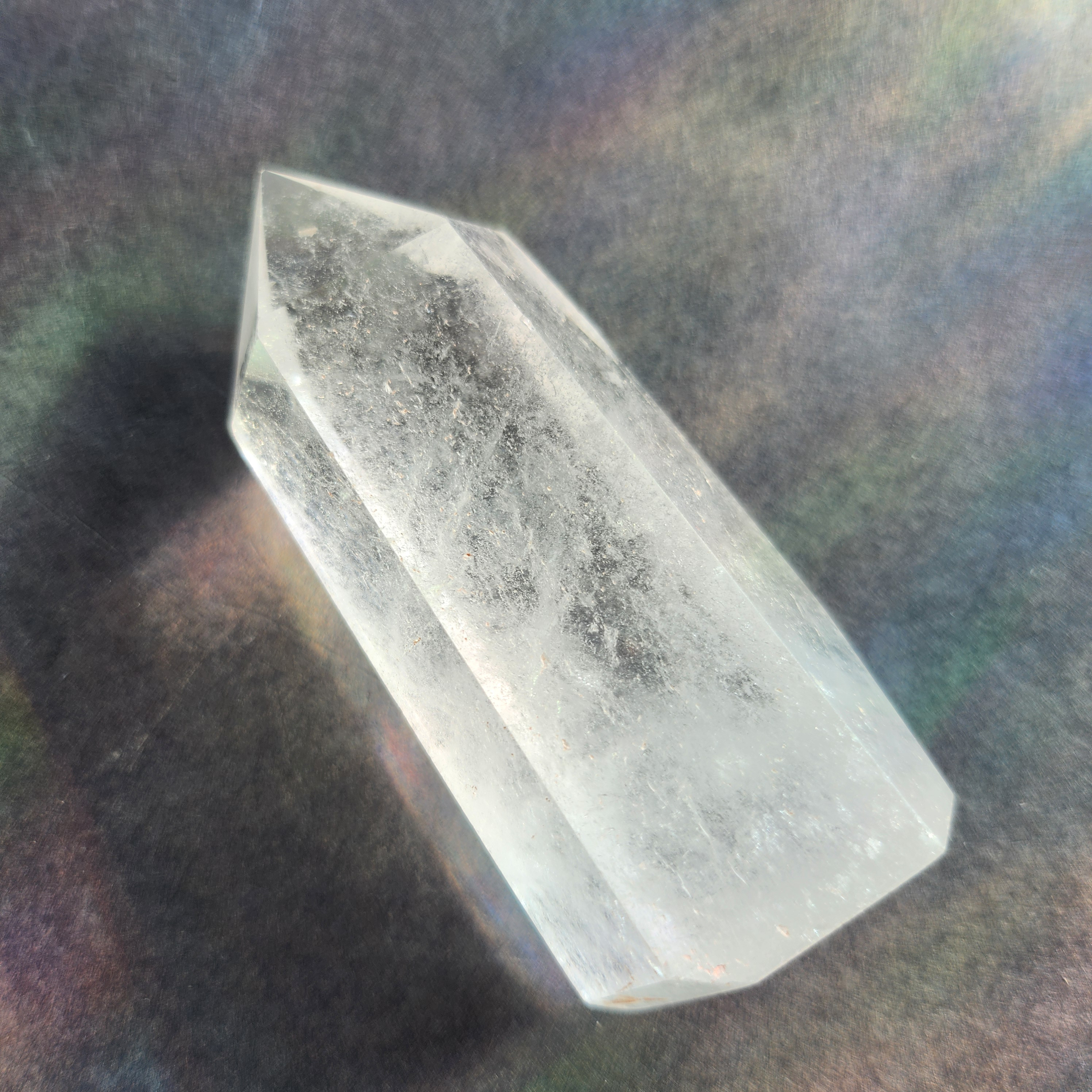 一点物】水晶 ポイント 六角柱 大 ✩.*˚天然石×インテリア