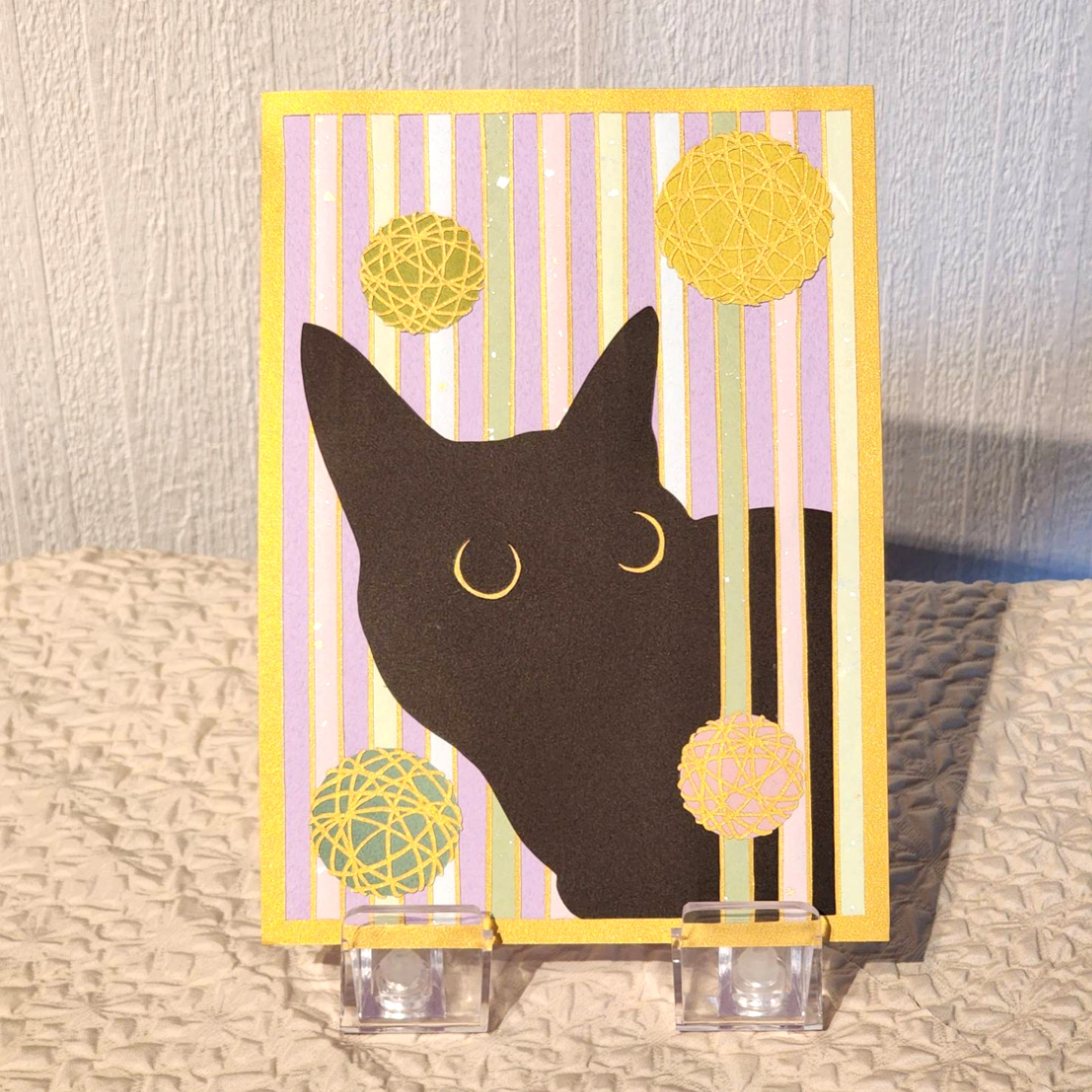 絵画 アート 切り絵 猫 猫の雑貨 黒猫 さび猫 猫の絵 日本画 ペーパーアート Amazon.co.jp: 黒猫 絵画 アクリル画 ネコ インテリア 真作