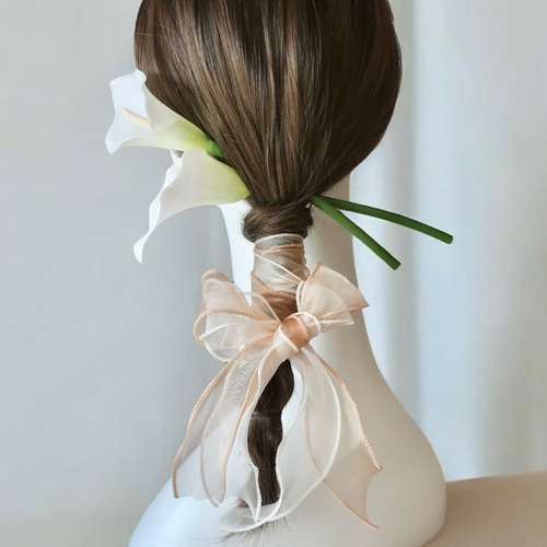 kobune 髪飾り hawaii 髪飾り：じゅわっとピンクがかわいい和風な花飾り】hair-60