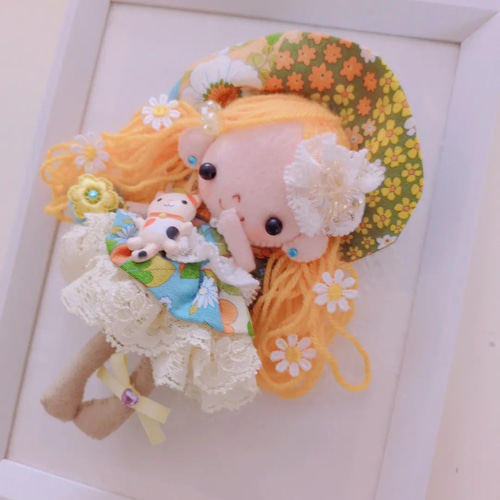 新那（にいな）ちゃん♡ドール♡ドールチャーム♡フェルト