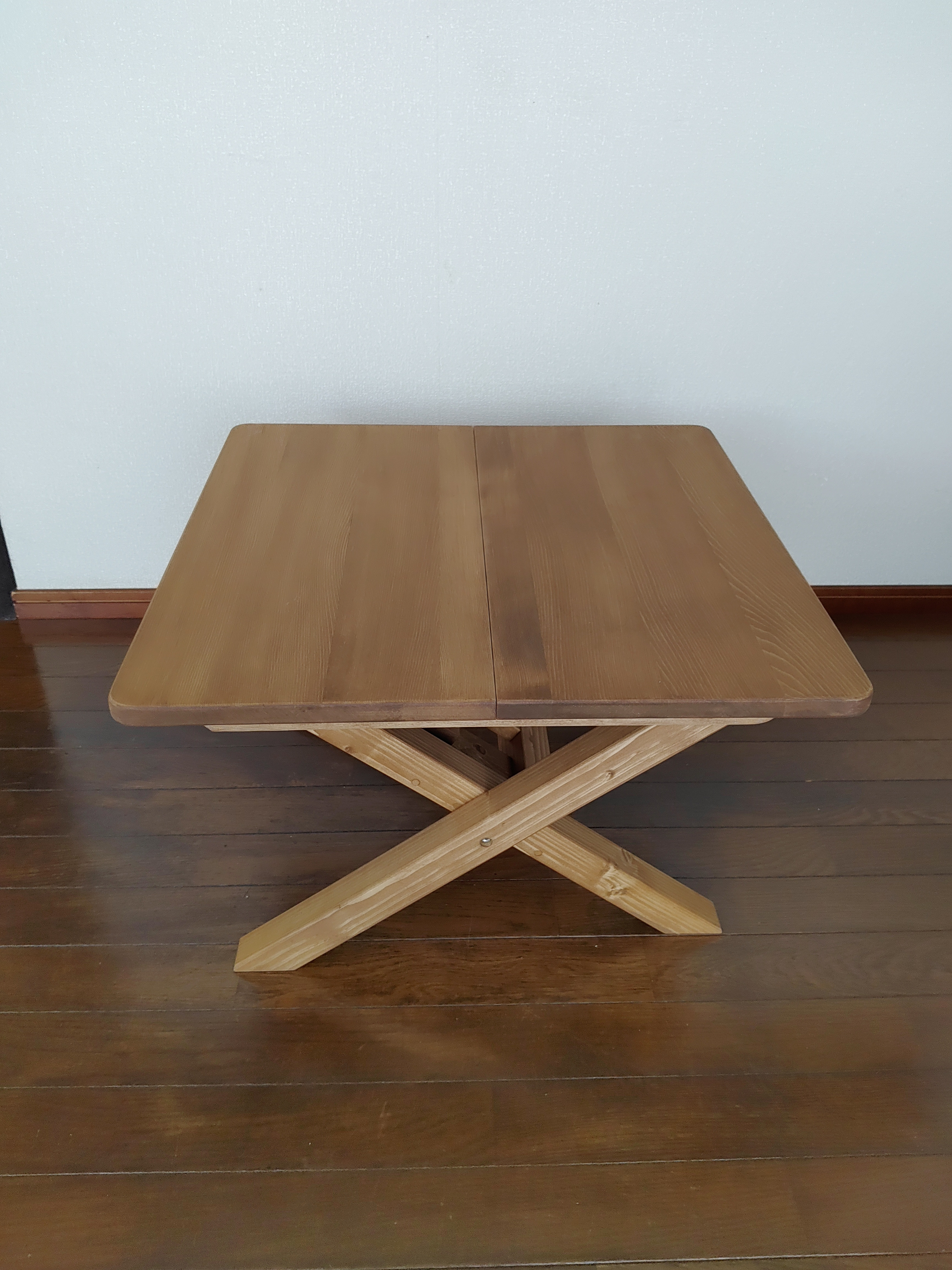 木製ローテーブル【じぶんのつくえ】　※折りたたみ収納可　サイズオーダー可　※受注後作製