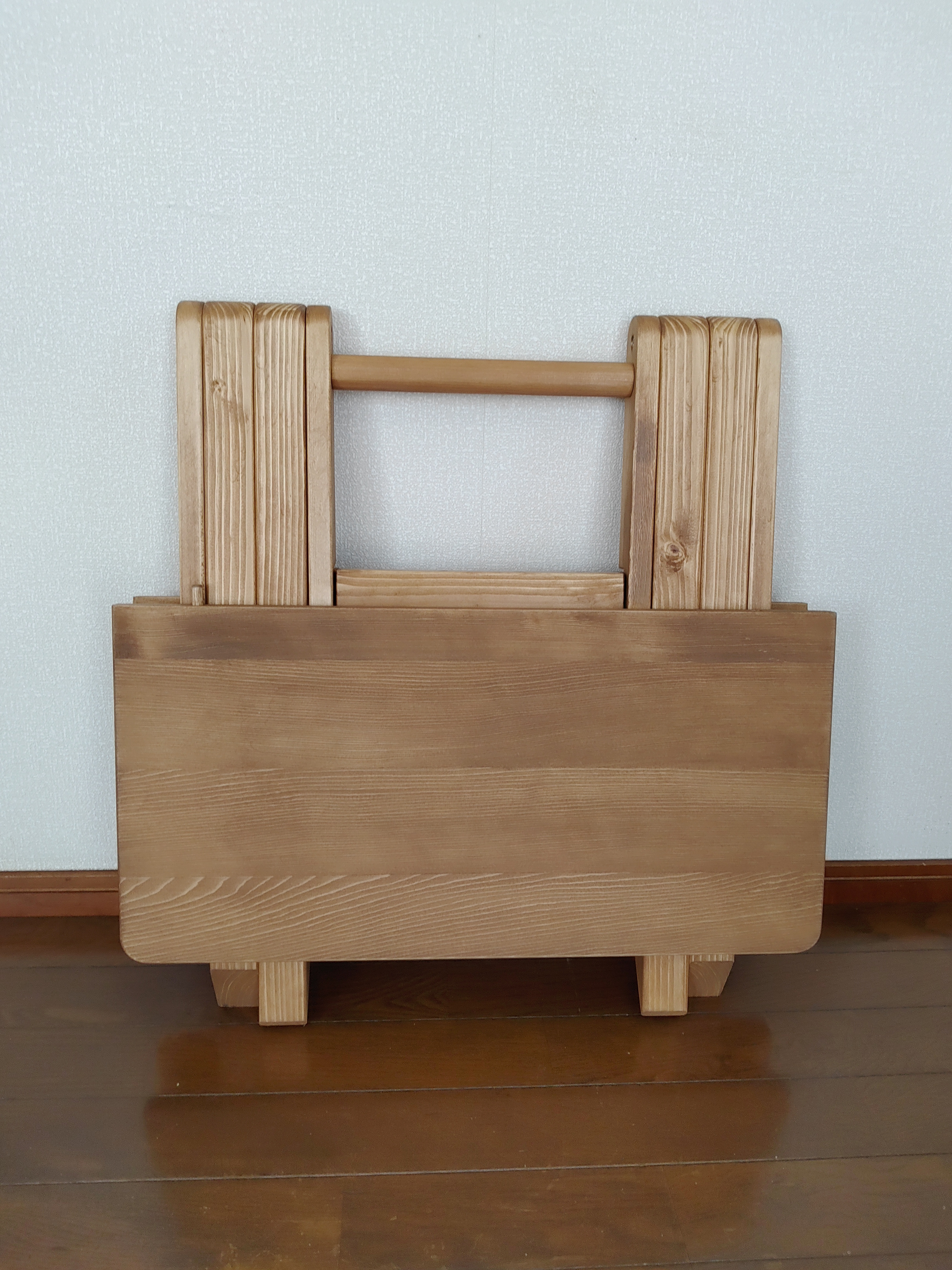 木製ローテーブル【じぶんのつくえ】　※折りたたみ収納可　サイズオーダー可　※受注後作製