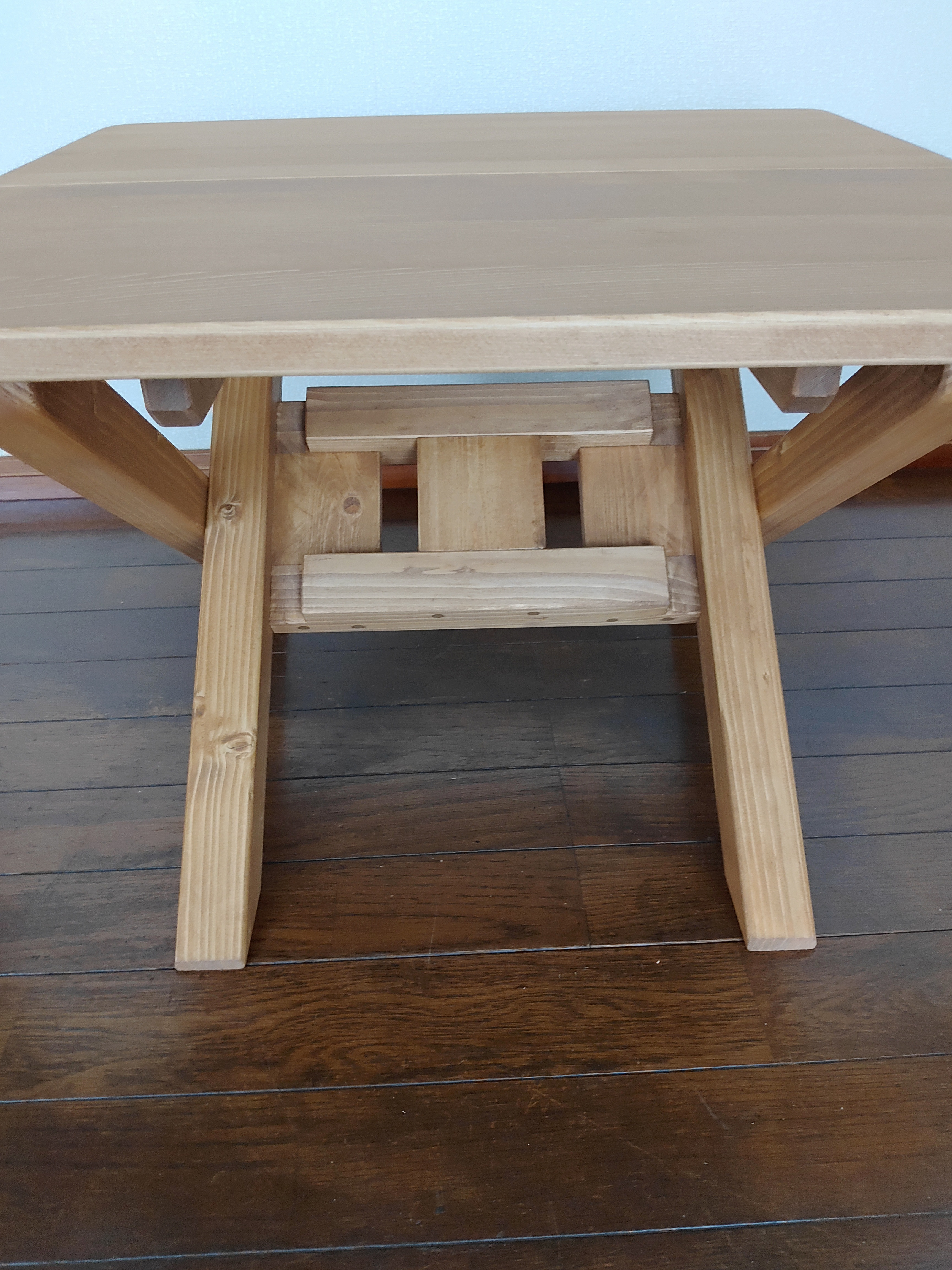 木製ローテーブル【じぶんのつくえ】　※折りたたみ収納可　サイズオーダー可　※受注後作製