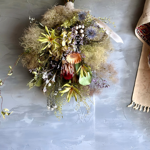 スモークツリー季節のスワッグ B 即日発送 スワッグ nico 通販｜Creema  