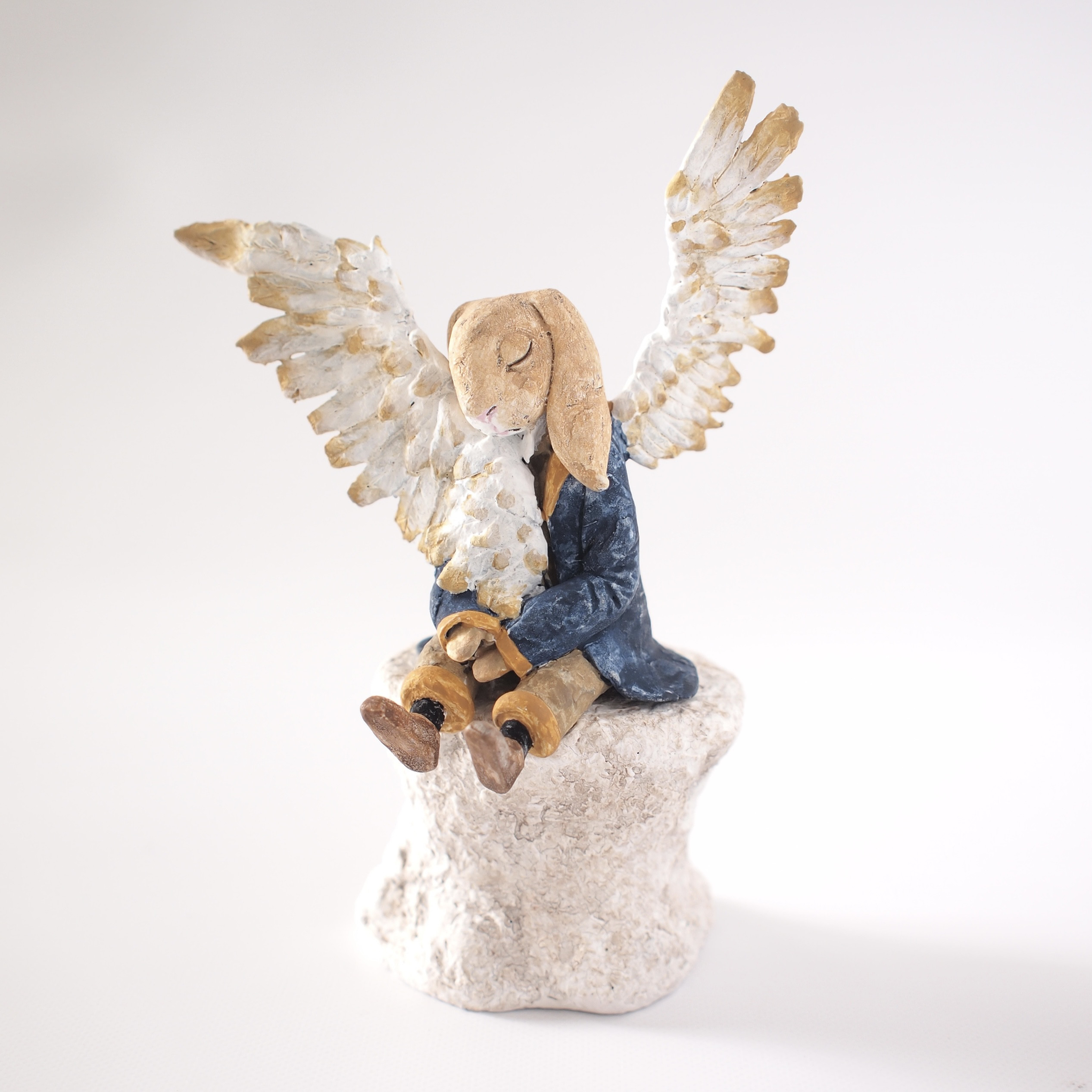 どこまでも飛べる翼が欲しかった - 塑像