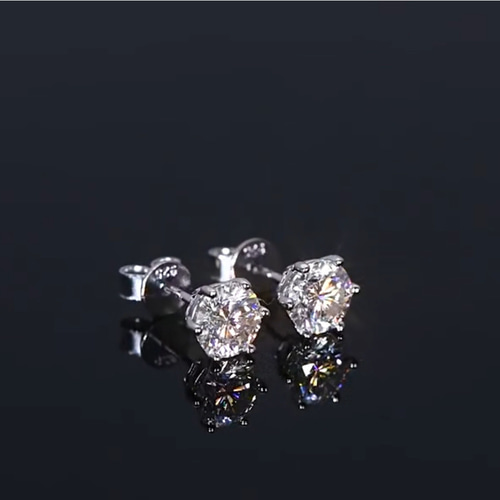 0.5ct/1ct/2ct 期間限定価格 モアッサナイト 6爪 gold ホワイト