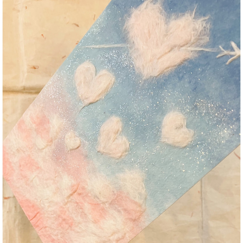 【ちぎり絵】「古代のロマン」　ハンドメイド　(P10サイズ) 和紙 ちぎり絵 金魚 ハンドメイド 約27cm ×24cm(色紙) - メルカリ