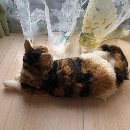 羊毛フェルトうちの子オーダーミケ猫リアル猫猫人形