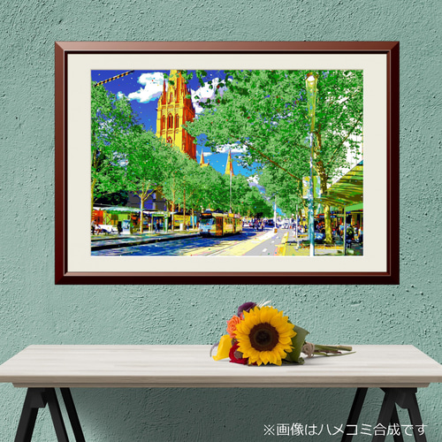 アートポスター】オーストラリア メルボルンのスワンストンストリート