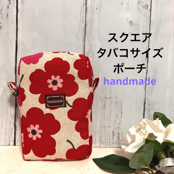 昭和レトロ看板BOX ポーチ 赤黒セット☆iQOSケース・タバコ