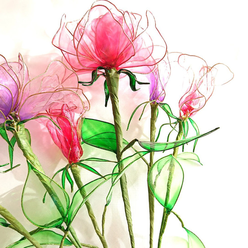 つぼみ バラ 2本 アメリカンフラワー アートフラワー m.m 通販