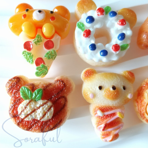 【再販オーダー用】食いしん坊くま用デコパーツ パンケーキセット カッティングダイ 再販オーダー用】食いしん坊くま用デコパーツ パンケーキセット