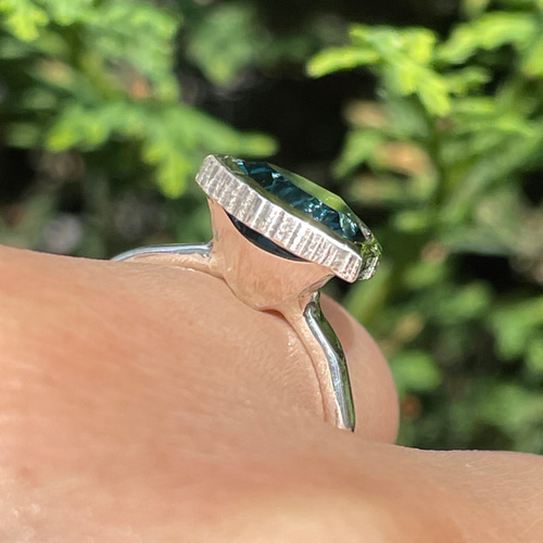 ロンドン ブルートパーズ トリリアント 3.7ct シルバーSV925