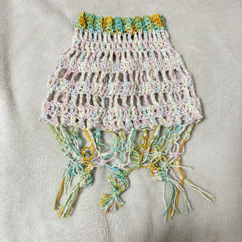 新作 犬服 ハンドメイド ラブリーマクラメサマーニット ペット服