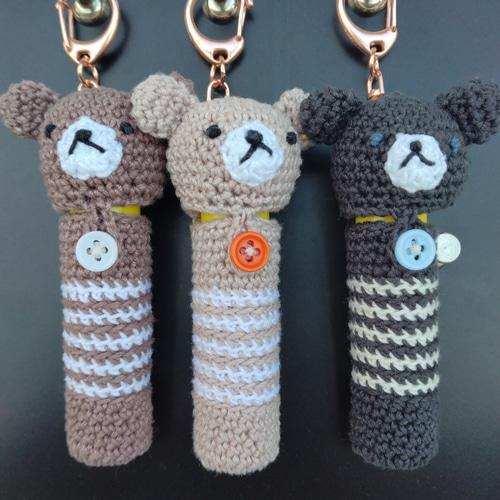 送料無料】ブラックくまちゃん リップケース バックチャーム その他