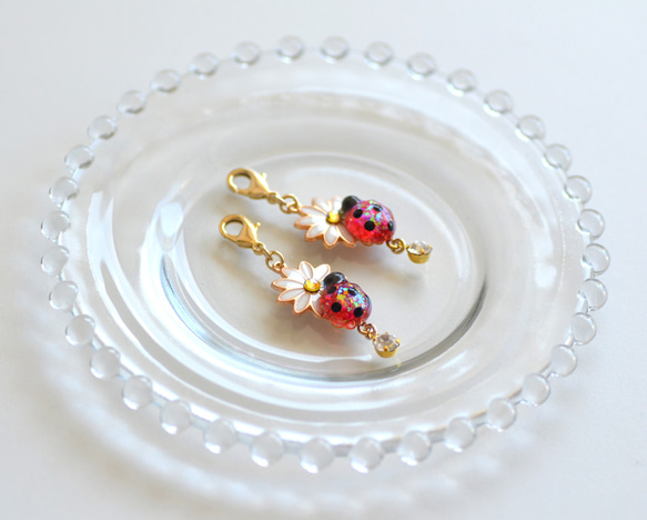 ☆てんとう虫チャーム(キラキラ) 9枚目の画像
