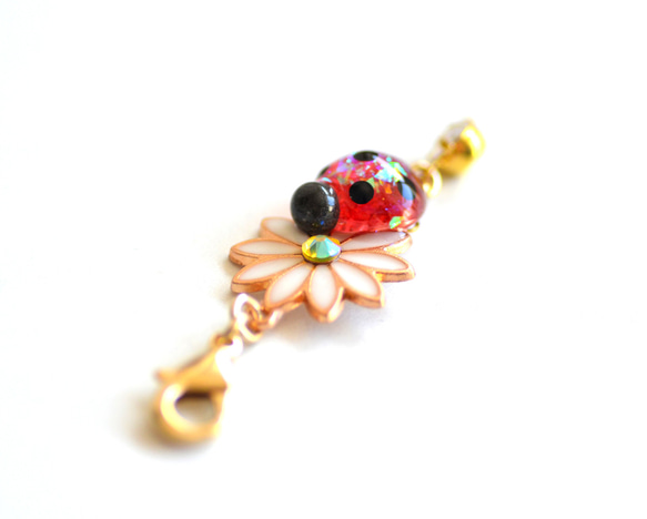 ☆てんとう虫チャーム(キラキラ) 6枚目の画像