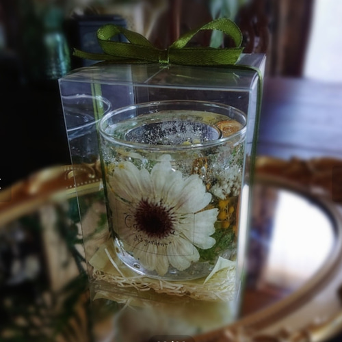 春 紫陽花のキャンドルホルダー ⭐Creema限定⭐山紫陽花のキャンドルホルダーとアロマキャンドルの