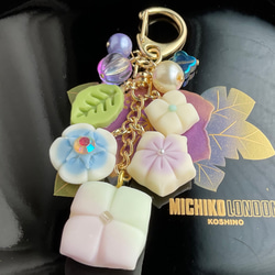 和菓子詰め合わせキーホルダー 練り切り フェイクスイーツ 和菓子詰め合わせキーホルダー 練り切り フェイクスイーツ
