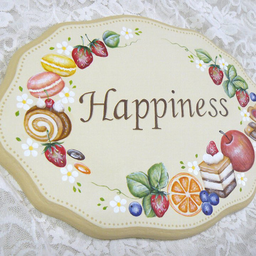 トールペイント❤ベジ＆のスイーツのウェルカムプレート 表札・ネーム