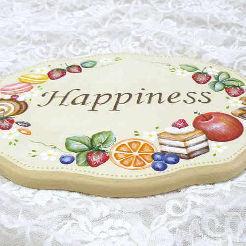 トールペイント❤ベジ＆のスイーツのウェルカムプレート 表札・ネーム