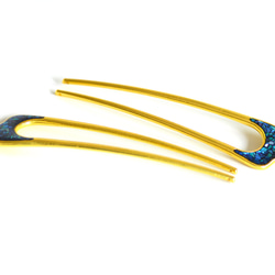 ☆螺鈿細工風レジンかんざし 12枚目の画像