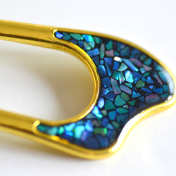 ☆螺鈿細工風レジンかんざし 10枚目の画像