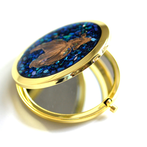 【レア】純天銀　品位99.9% コンパクトミラー 彫刻 EXPO2025 彫金Wコンパクトミラー | 2025大阪・関西万博公式