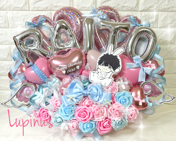 推し活】バルーンアレンジ 5文字 推し活 生誕祭 誕生祭 卒業式