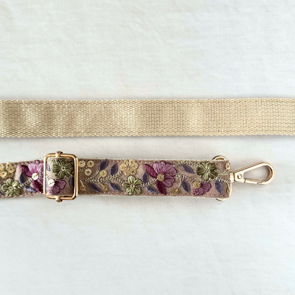 印度刺繡絲帶智慧型手機肩帶、肩帶，5 種顏色 第10張的照片