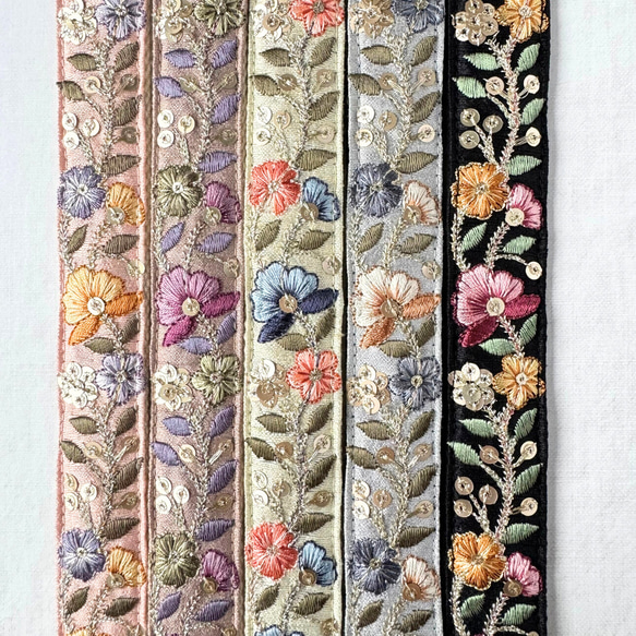 印度刺繡絲帶智慧型手機肩帶、肩帶，5 種顏色 第8張的照片